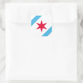 Chicago Zespotnik Vierkante Sticker (Tas)