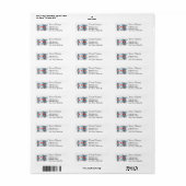 Chicago zwaaiende vlag etiket (Full Sheet)
