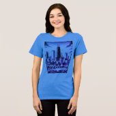 CHICAGO zwart grafisch T-shirt (Voorkant volledig)