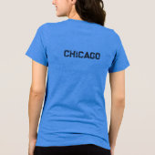 CHICAGO zwart grafisch T-shirt (Achterkant)