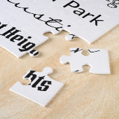 Chicago - zwart op wit legpuzzel (Zijkant)