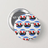 chicaGOggles, knop Ronde Button 5,7 Cm (Voorkant /achterkant)