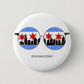 chicaGOggles pin Ronde Button 5,7 Cm (Voorkant)