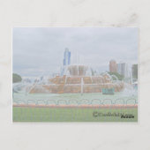 Chicagos Buckingham Fountain Briefkaart (Achterkant)