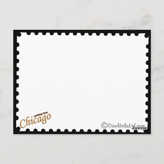 Chicago's Lake Shore Drive Briefkaart (Achterkant)