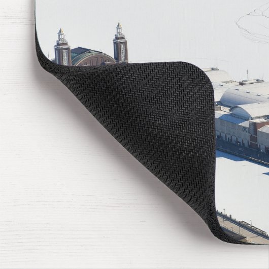 Chicago's Navy Pier in de winter Muismat (Hoek)