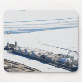 Chicago's Navy Pier in de winter Muismat (Voorkant)