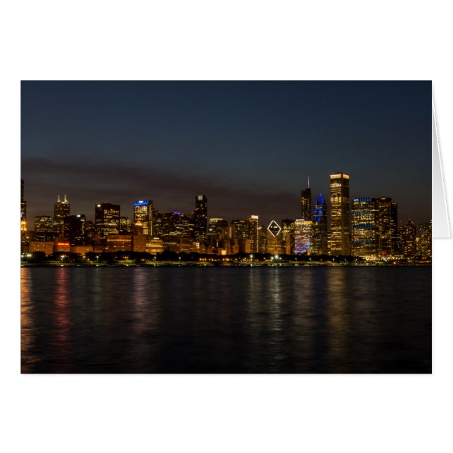 Chicagose nachtzicht (Voorkant Horizontaal)