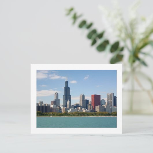 ChicagoSkyline Briefkaart (Staand voorkant)