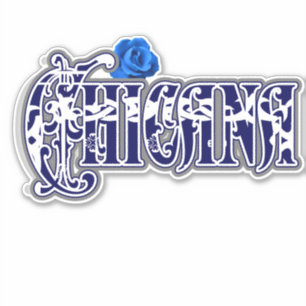 Chicana Blue Roos Sticker