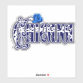 Chicana Blue Roos Sticker (Vel)