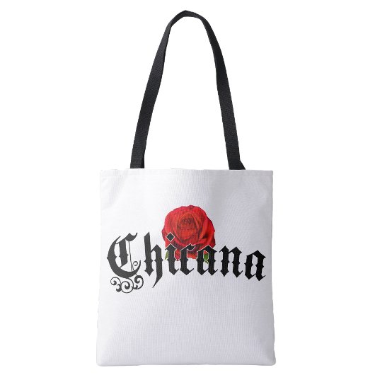 Chicana boodschaptas tote bag