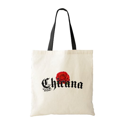 Chicana boodschaptas tote bag