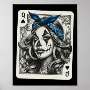 Chicana Chicano Shirt Camisa Schattige Chicano Tat Poster