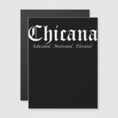 Chicana Educated Latina Gradua Magnetische Uitnodiging (Voorkant / Achterkant)