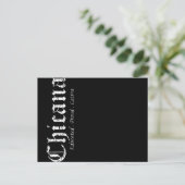  Chicana Educated Proud Latina Gr Uitnodiging Briefkaart (Staand voorkant)