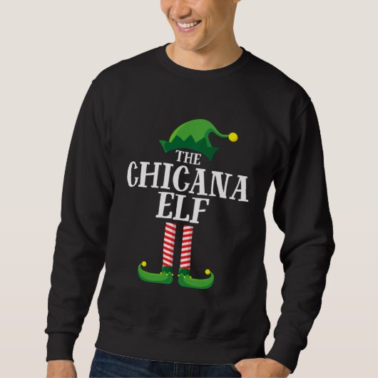 Chicana Elf Matching Family Group Christmas Party  Trui (Voorkant)