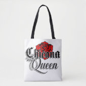Chicana koningin boodschappentas tote bag (Voorkant)
