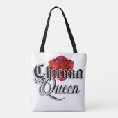 Chicana koningin boodschappentas tote bag (Achterkant)