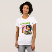 Chicana Mexicaanse Amerikaanse vrouw Hispanic Heri T-shirt (Voorkant volledig)
