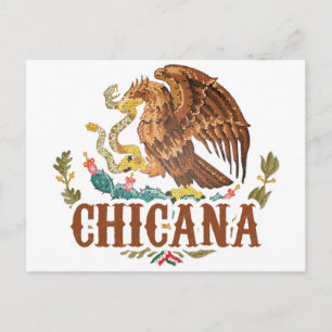 Chicana Mexico Coat of Arms Briefkaart