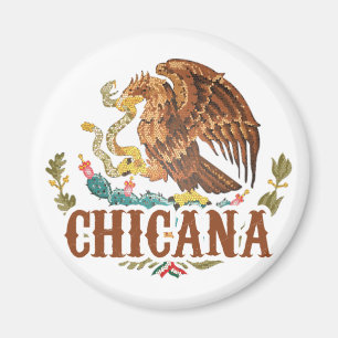 Chicana Mexico Coat of Arms Magneet