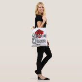 Chicana Queen Red Rose canvas tas (Op model)
