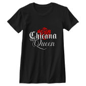 Chicana Queen Rood roos tshirt