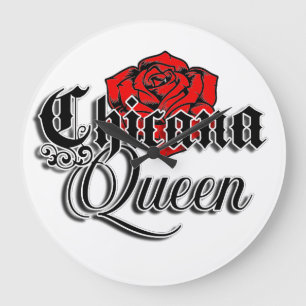 Chicana Queen wandklok