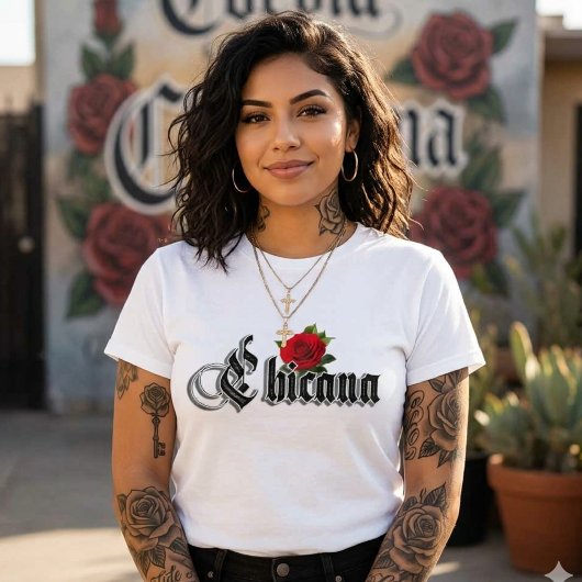 Chicana Rode Roos shirt 