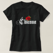 Chicana Rode Roos T-shirt (Design voorkant)