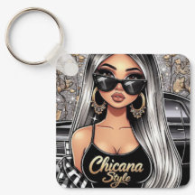 Chicana stijl sleutelhanger
