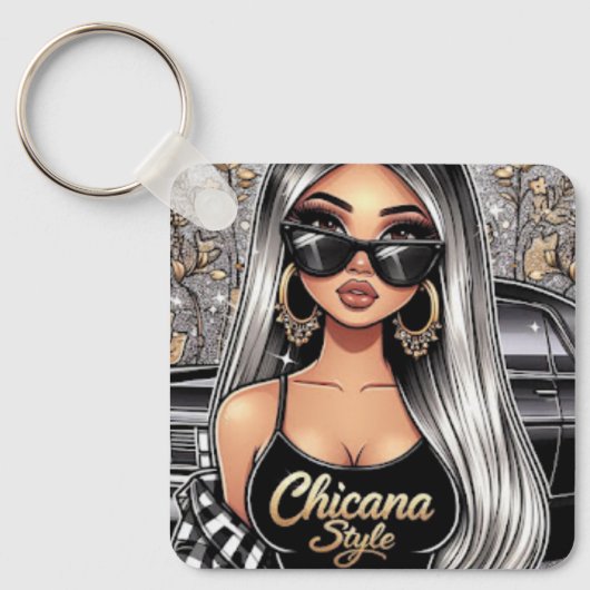 Chicana stijl sleutelhanger (Voorkant)