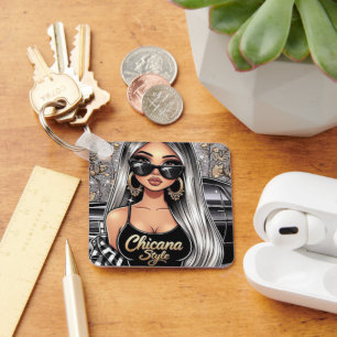 Chicana stijl sleutelhanger