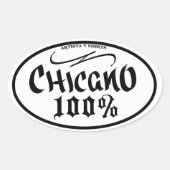 CHICANO 100% STICKER (Voorkant)