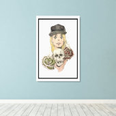 Chicano Art Canvas Kunstdruk (Insitu (Houten vloer))