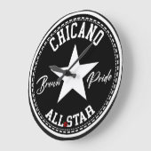 Chicano Brown Pride wandklok (Hoek)