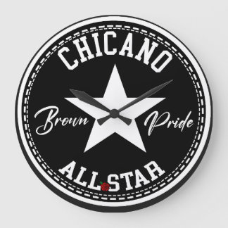 Chicano Brown Pride wandklok