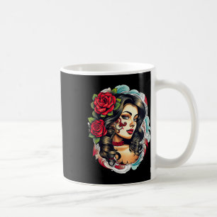 Chicano Chicana La Raza Barrio Tattoo Kunst Dood Koffiemok
