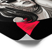 Chicano Chicana La Raza Barrio Tattoo Kunst Dood _ Poster (Hoek)