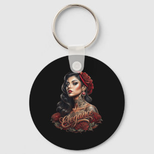 Chicano Chicana La Raza Barrio Tattoo Kunst Dood _ Sleutelhanger