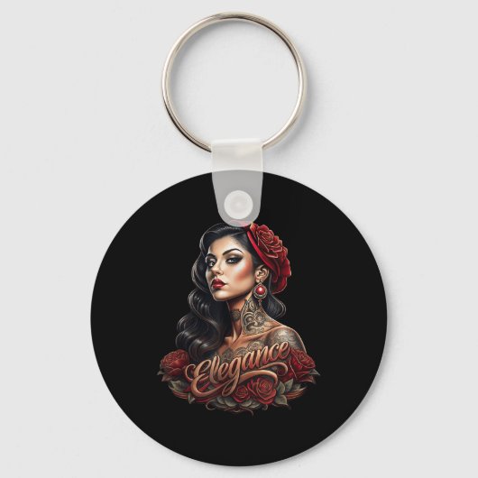 Chicano Chicana La Raza Barrio Tattoo Kunst Dood _ Sleutelhanger (Voorkant)