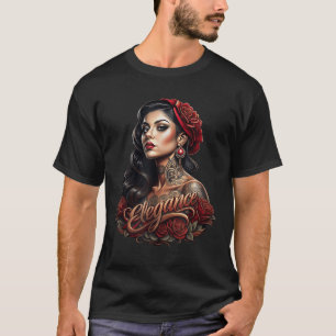 Chicano Chicana La Raza Barrio Tattoo Kunst Dood _ T-shirt