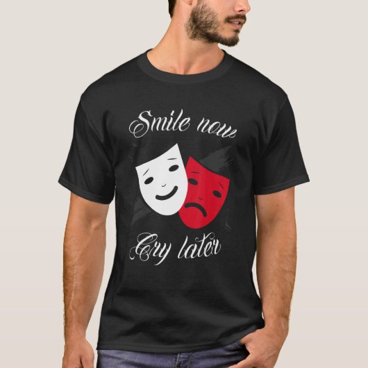 Chicano en chicana voor Smile Now Cry Later T-shirt (Voorkant)
