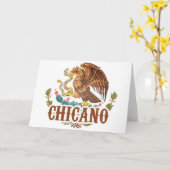 Chicano het Wapenschild van Mexico Kaart (Gele Bloem)