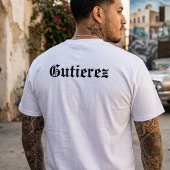 Chicano-liefde gepersonaliseerd met Naam T-shirt