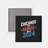 Chicanos voor Harris Walz 2024 Presidential Magneet (Voorkant / Achterkant)