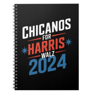 Chicanos voor Harris Walz 2024 presidents- Notitieboek