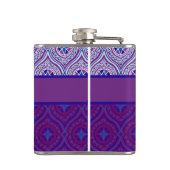 ChiccHip-kolf om Paarse ogee patronen aan te passe Heupfles (Achterkant)