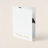 ChicDe meest wonderlijke tijd van het jaar Foto Folie Kaarten (Voorkant)